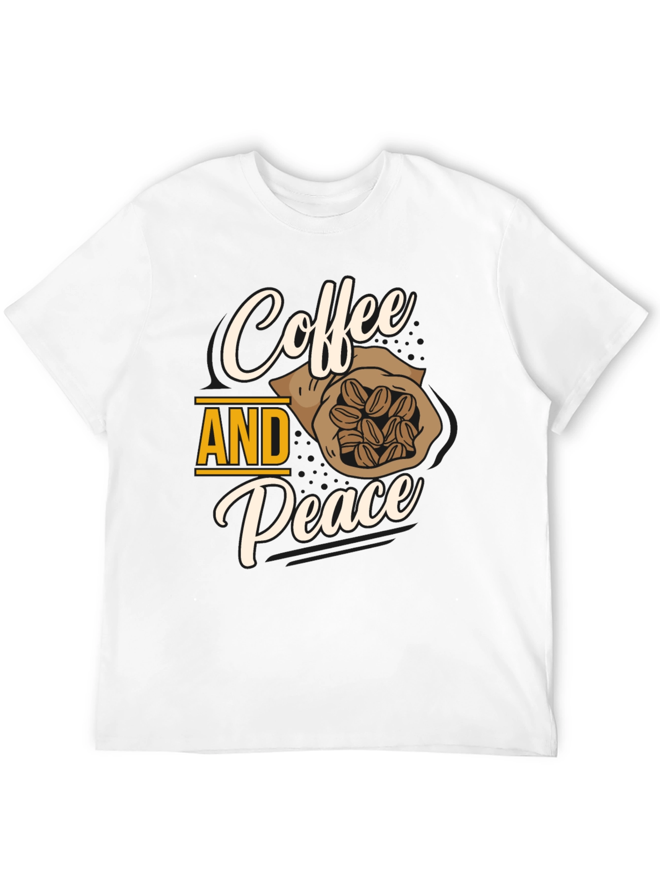 Coffee and Peace Graphic T-Shirt