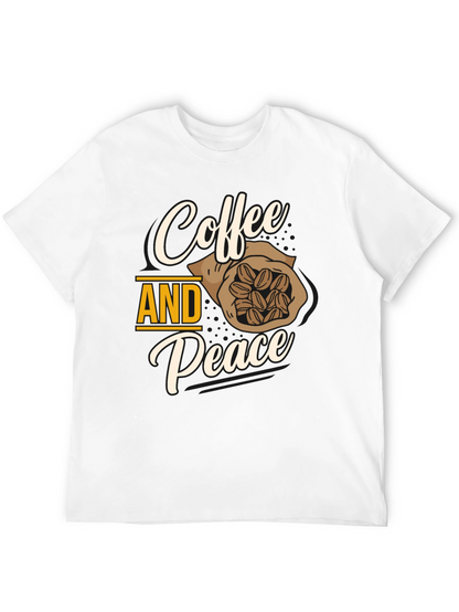 Coffee and Peace Graphic T-Shirt