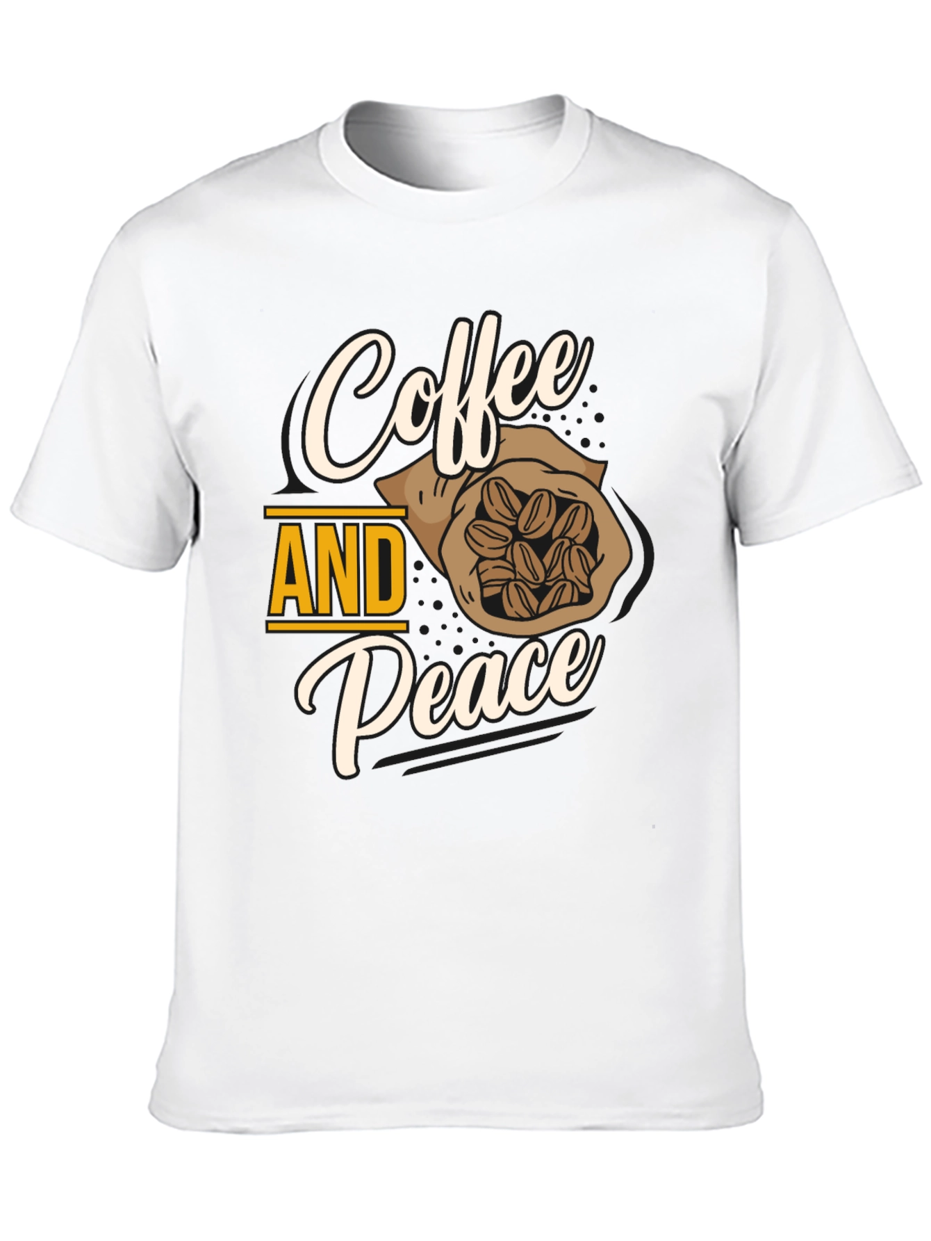 Coffee and Peace Graphic T-Shirt