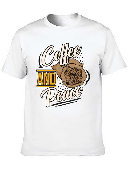 Coffee and Peace Graphic T-Shirt
