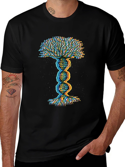 DNA Tree of Life Graphic Tee - Black