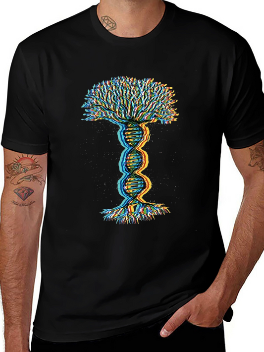 DNA Tree of Life Graphic Tee - Black