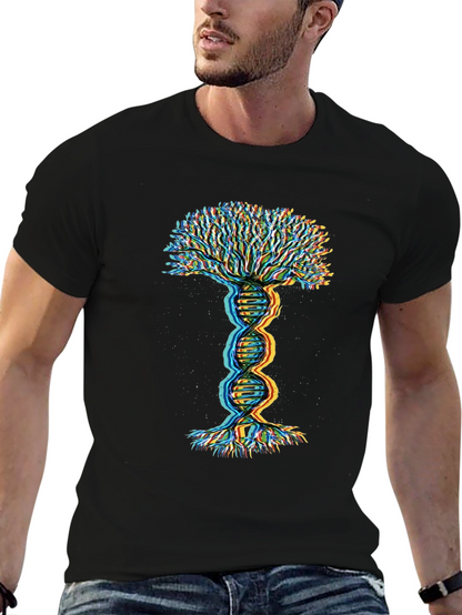DNA Tree of Life Graphic Tee - Black