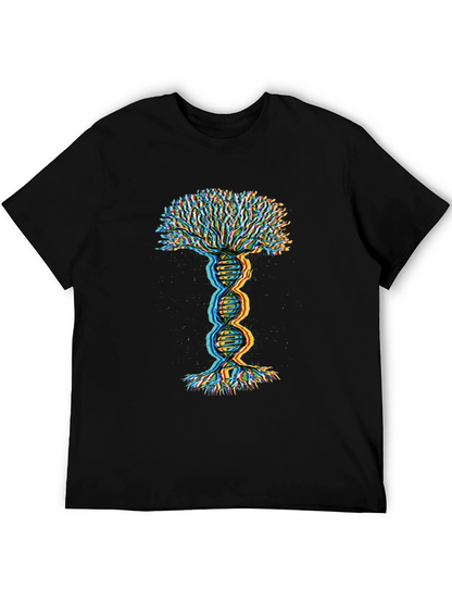 DNA Tree of Life Graphic Tee - Black