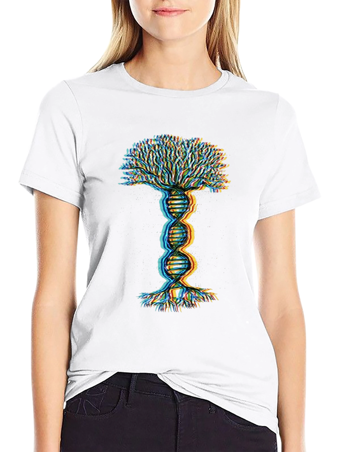 DNA Tree of Life Graphic Tee - Black