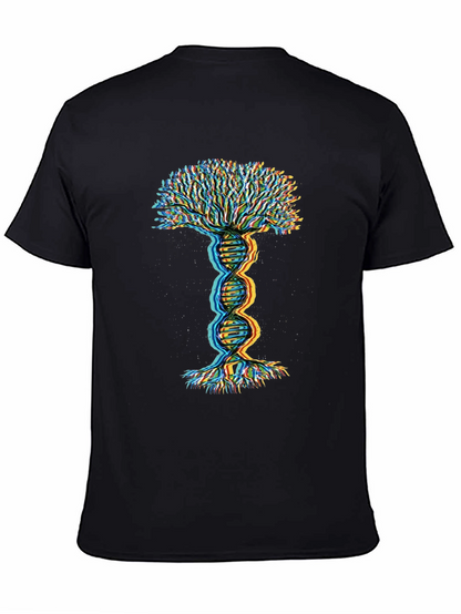 DNA Tree of Life Graphic Tee - Black