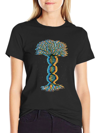 DNA Tree of Life Graphic Tee - Black