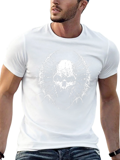 Skull Graphic Black T-Shirt - Edgy Style