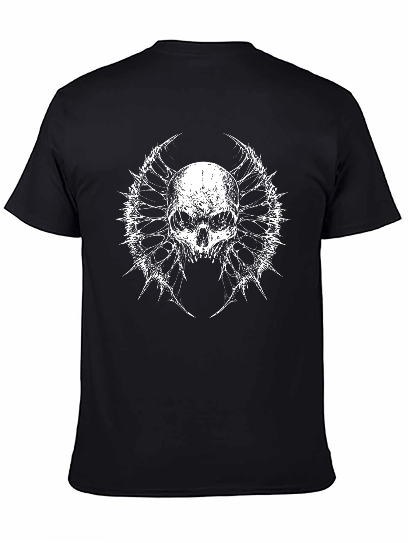 Skull Graphic Black T-Shirt - Edgy Style
