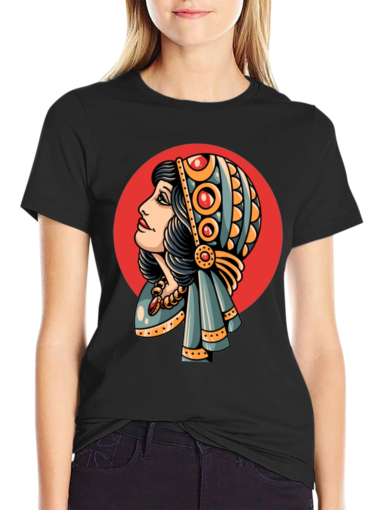 Mystic Woman Graphic Tee - Black
