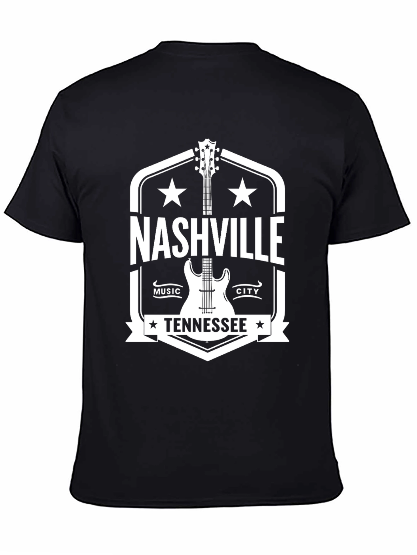 Nashville Tennessee Music City Guitar T-Shirt