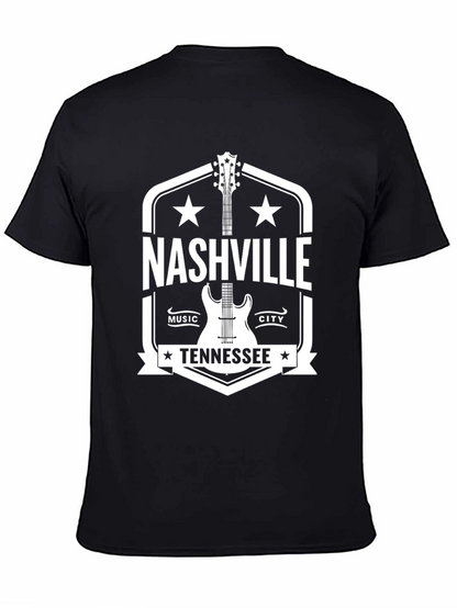 Nashville Tennessee Music City Guitar T-Shirt