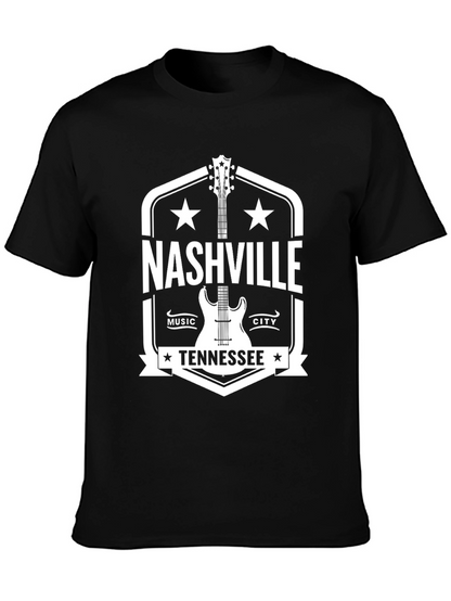 Nashville Tennessee Music City Guitar T-Shirt