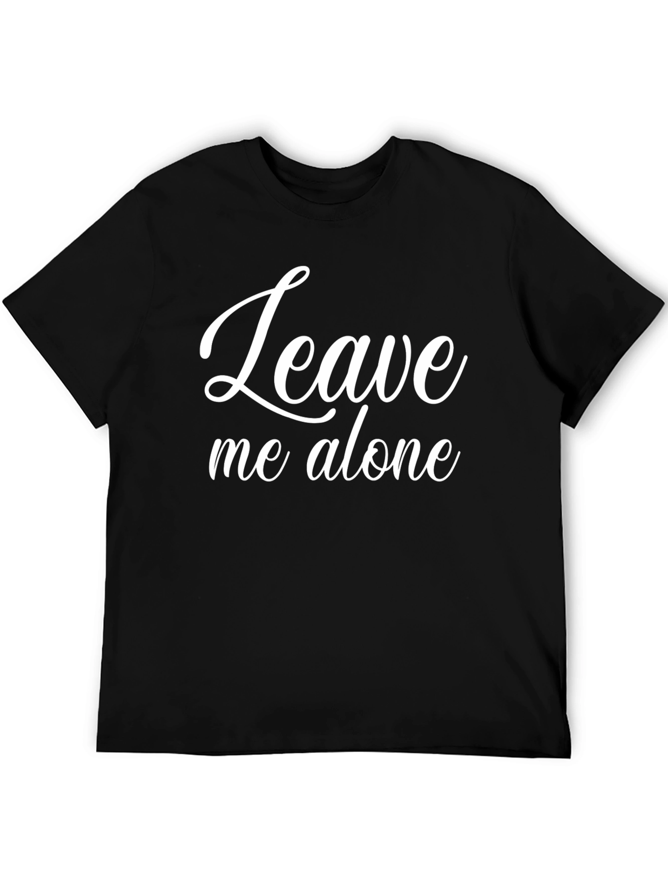 Leave Me Alone Graphic T-Shirt - Black Cotton Tee