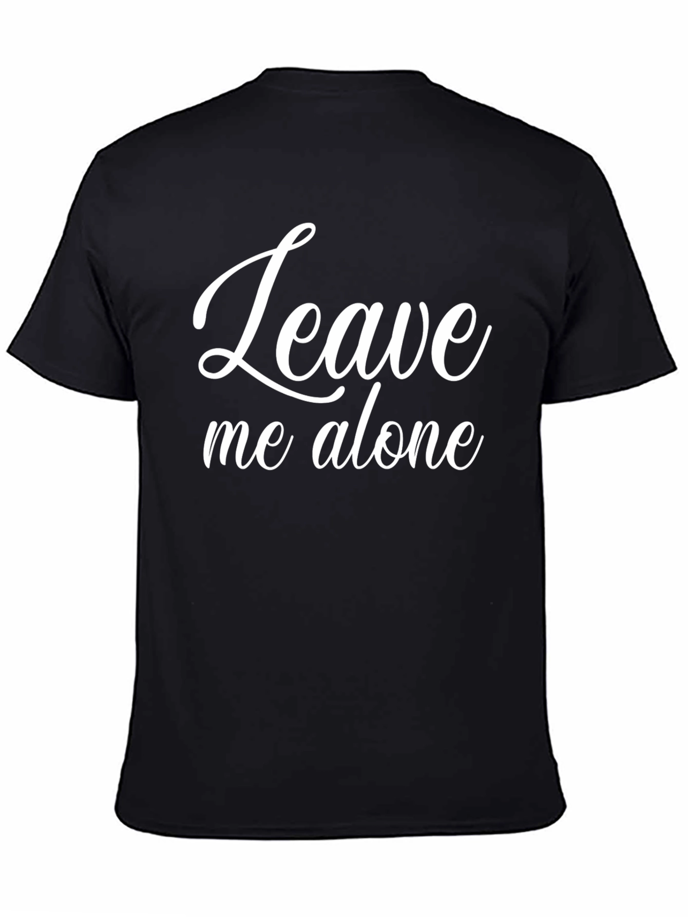 Leave Me Alone Graphic T-Shirt - Black Cotton Tee