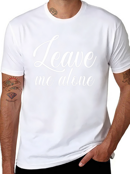 Leave Me Alone Graphic T-Shirt - Black Cotton Tee