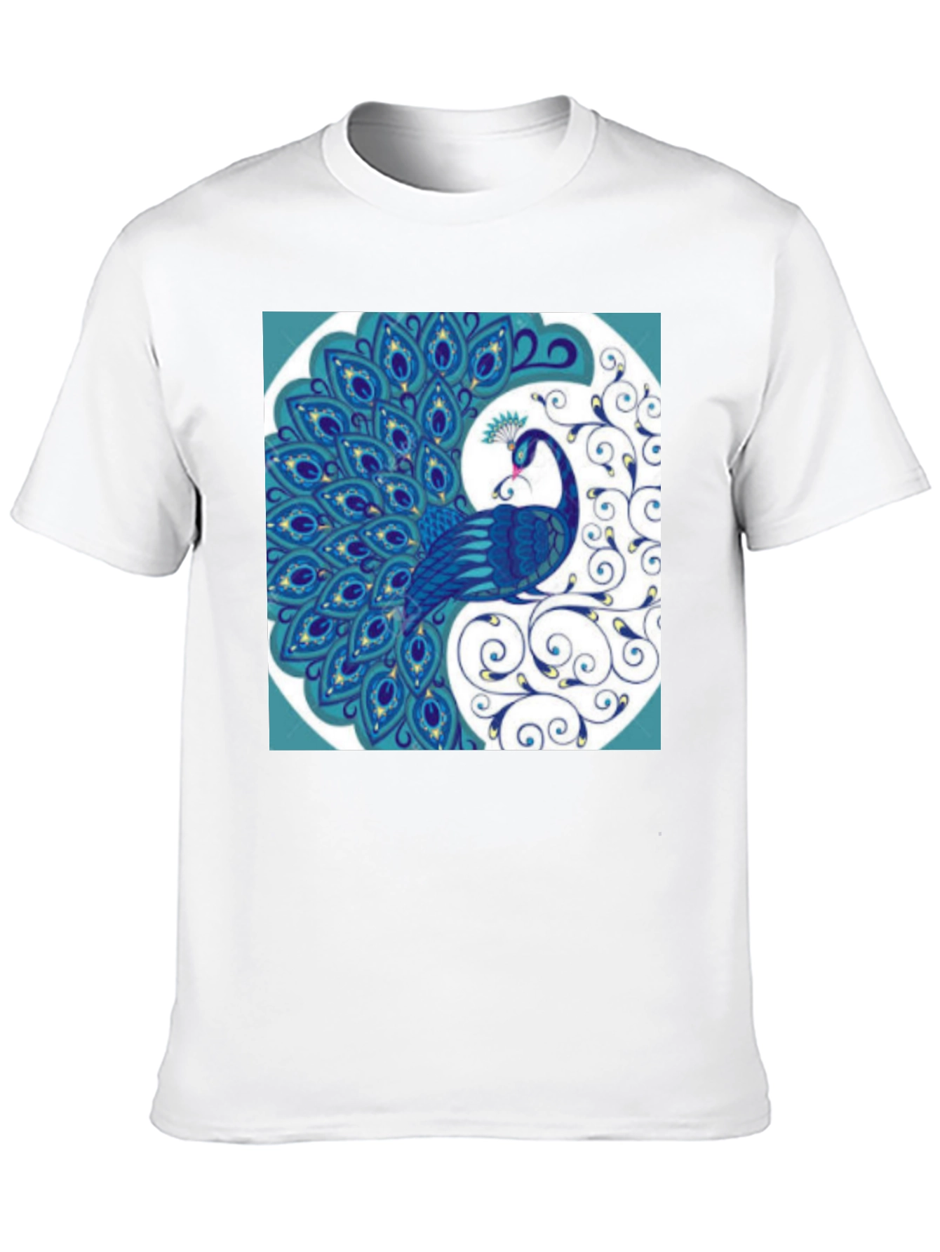 Peacock Graphic Tee - Stylish Mens T-Shirt