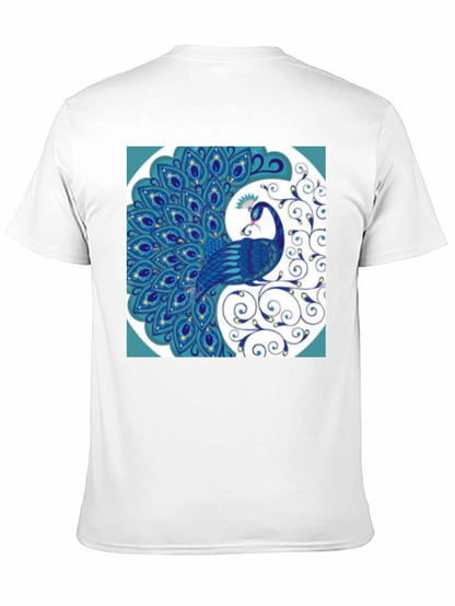 Peacock Graphic Tee - Stylish Mens T-Shirt