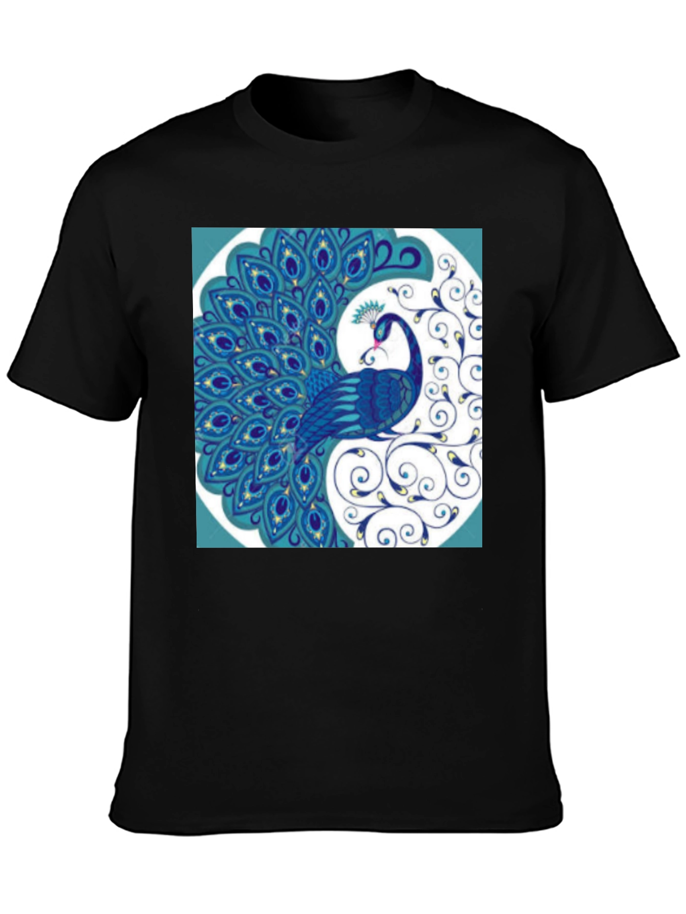 Peacock Graphic Tee - Stylish Mens T-Shirt