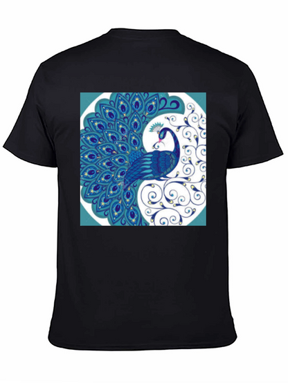 Peacock Graphic Tee - Stylish Mens T-Shirt