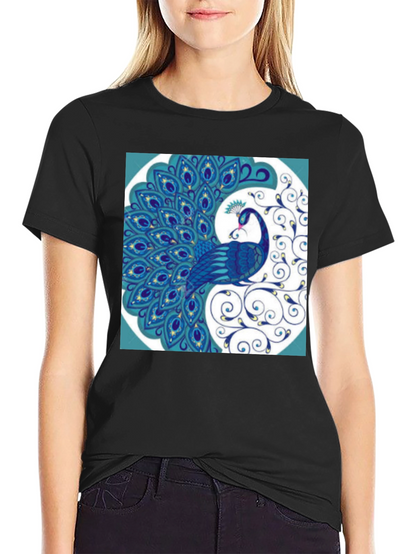 Peacock Graphic Tee - Stylish Mens T-Shirt