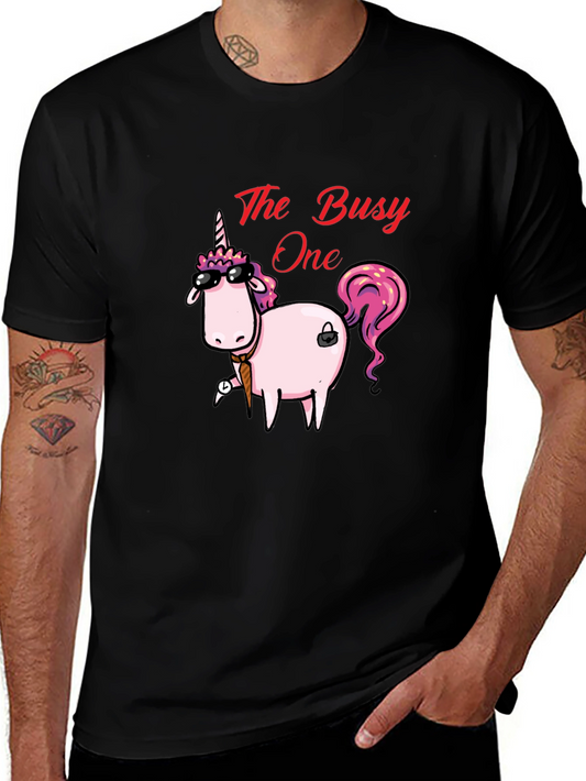 The Busy One Unicorn Graphic T-Shirt