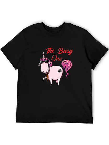 The Busy One Unicorn Graphic T-Shirt