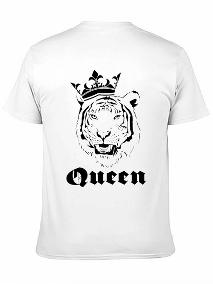 Queen Tiger Graphic Tee - Mens Black T-Shirt