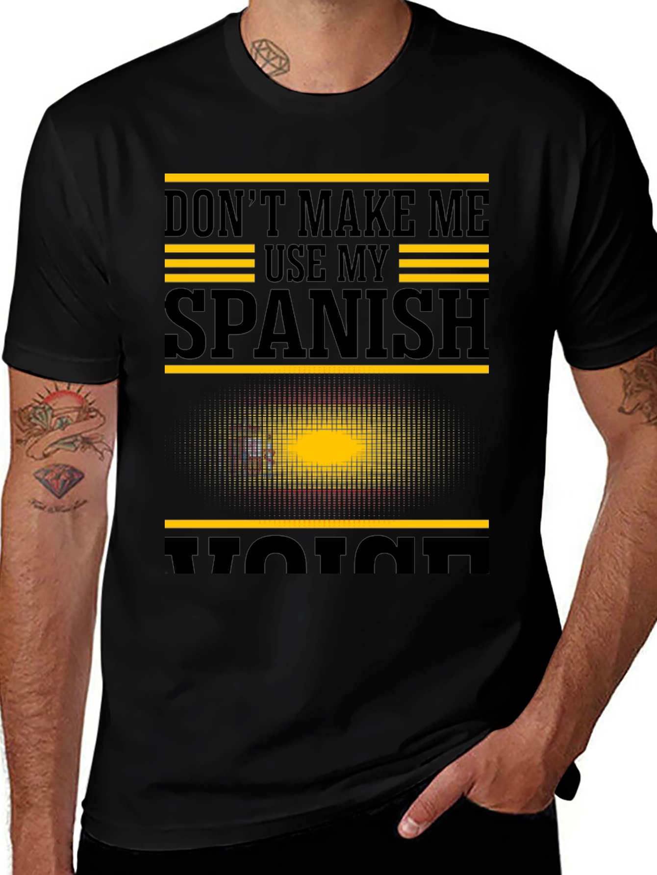 Dont Make Me Use My Spanish Voice Graphic T-Shirt