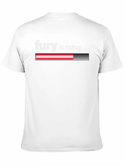 Fury is Rising Loading Bar Black T-Shirt