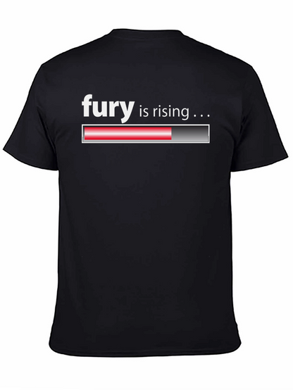 Fury is Rising Loading Bar Black T-Shirt