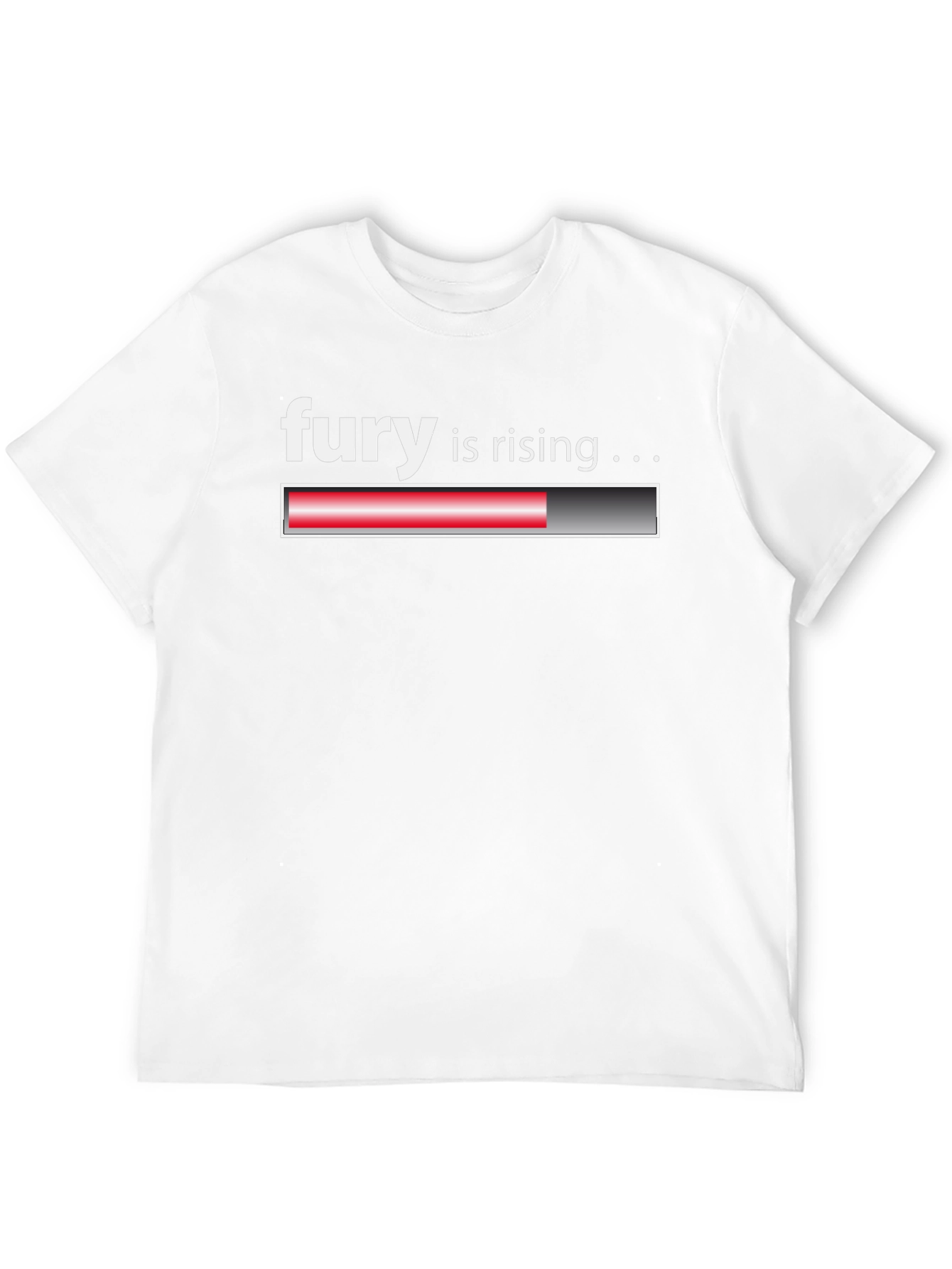 Fury is Rising Loading Bar Black T-Shirt
