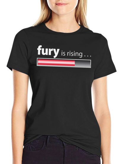 Fury is Rising Loading Bar Black T-Shirt