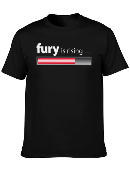 Fury is Rising Loading Bar Black T-Shirt