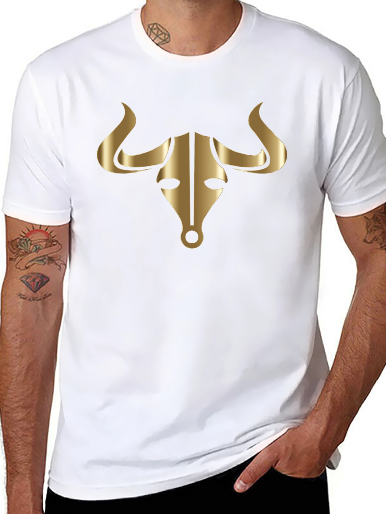 Golden Bull Graphic Tee - Mens Black T-Shirt