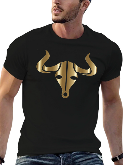 Golden Bull Graphic Tee - Mens Black T-Shirt