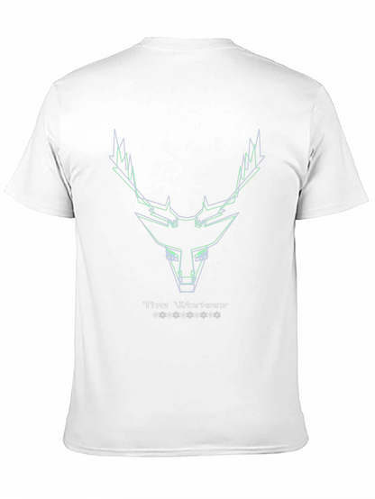 Geometric Deer Head Tee