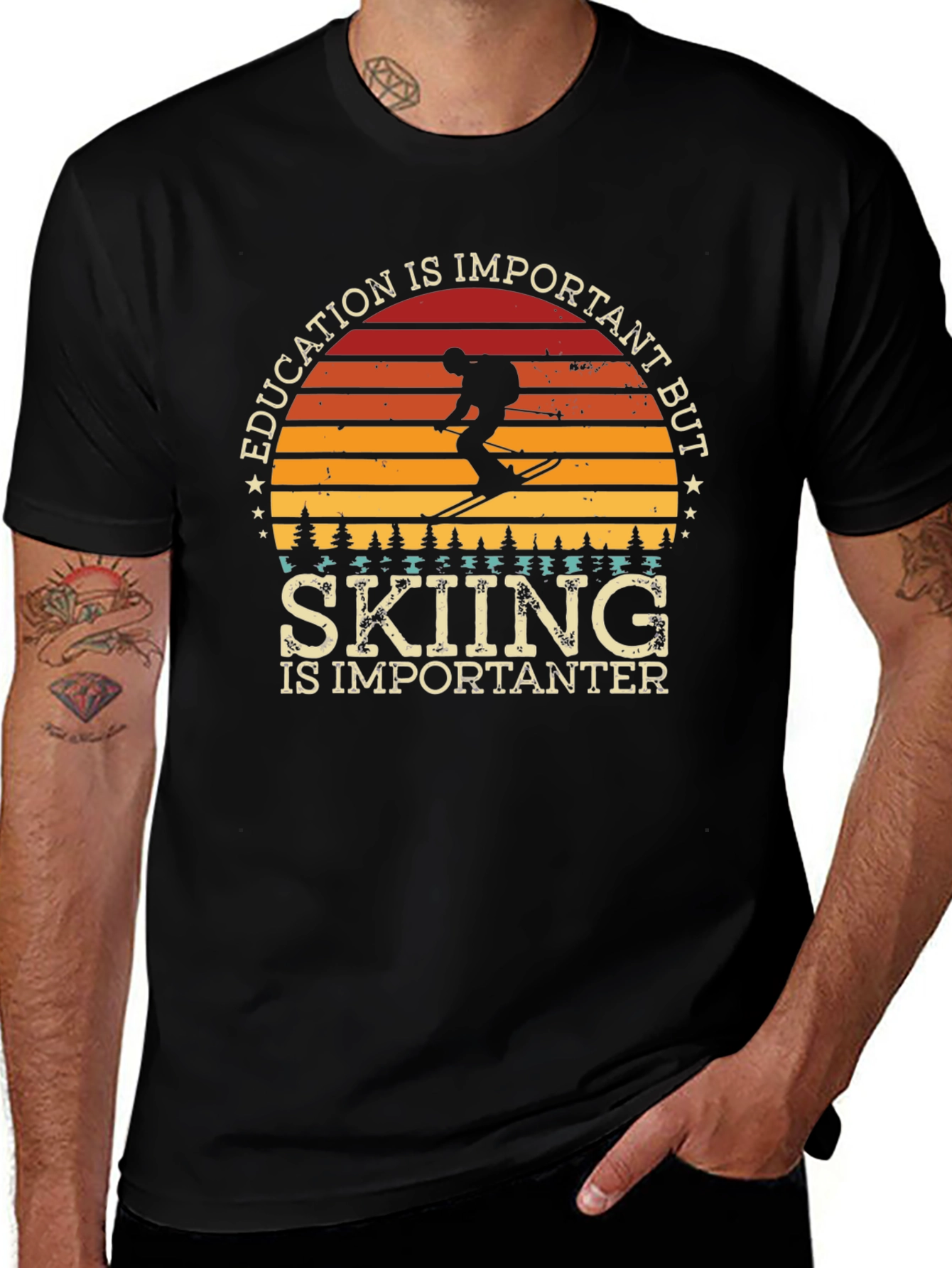 Skiing is Importanter Tee