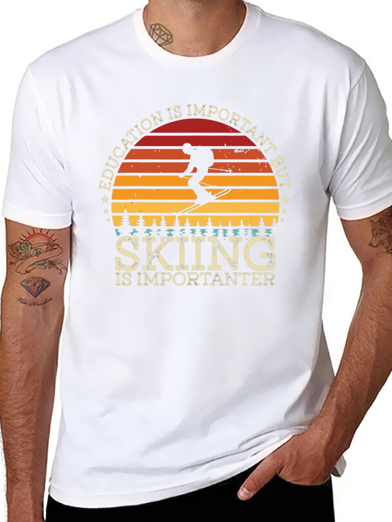 Skiing is Importanter Tee