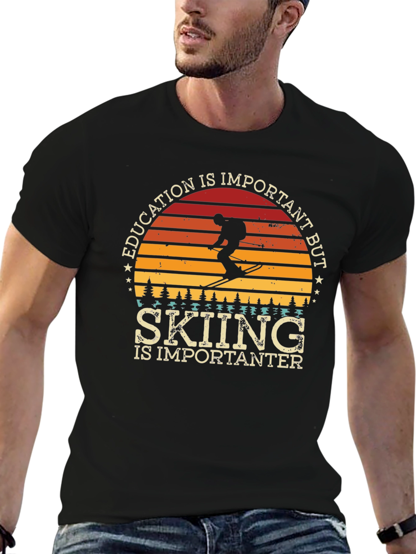 Skiing is Importanter Tee