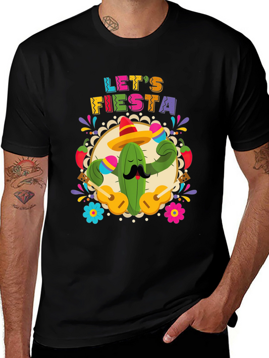 Lets Fiesta Cactus T-Shirt - Cinco De Mayo