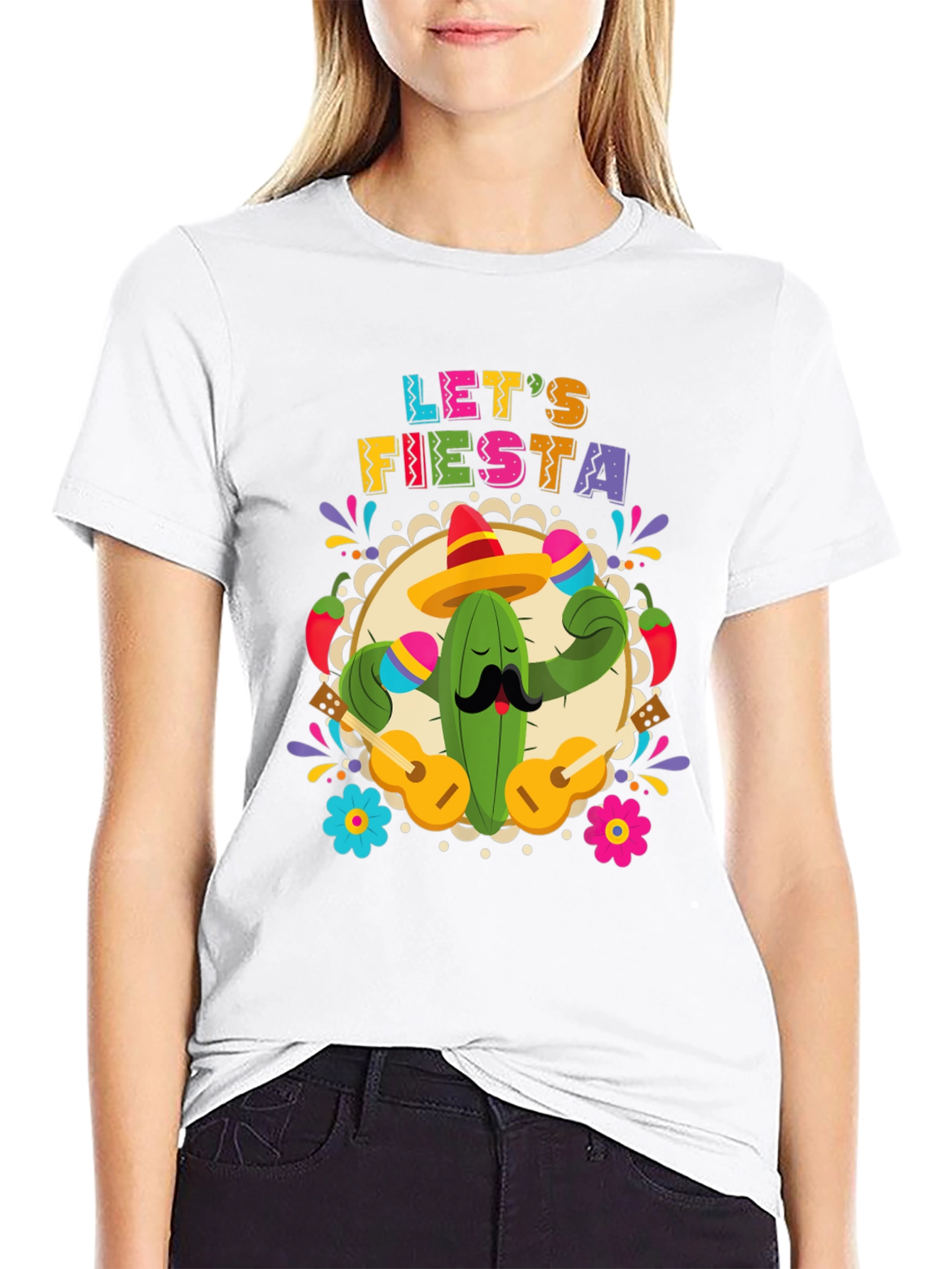Lets Fiesta Cactus T-Shirt - Cinco De Mayo