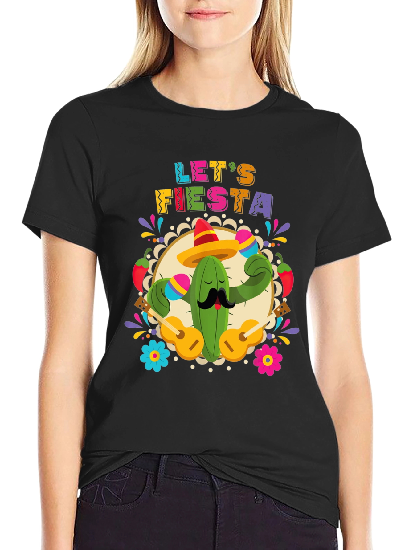 Lets Fiesta Cactus T-Shirt - Cinco De Mayo