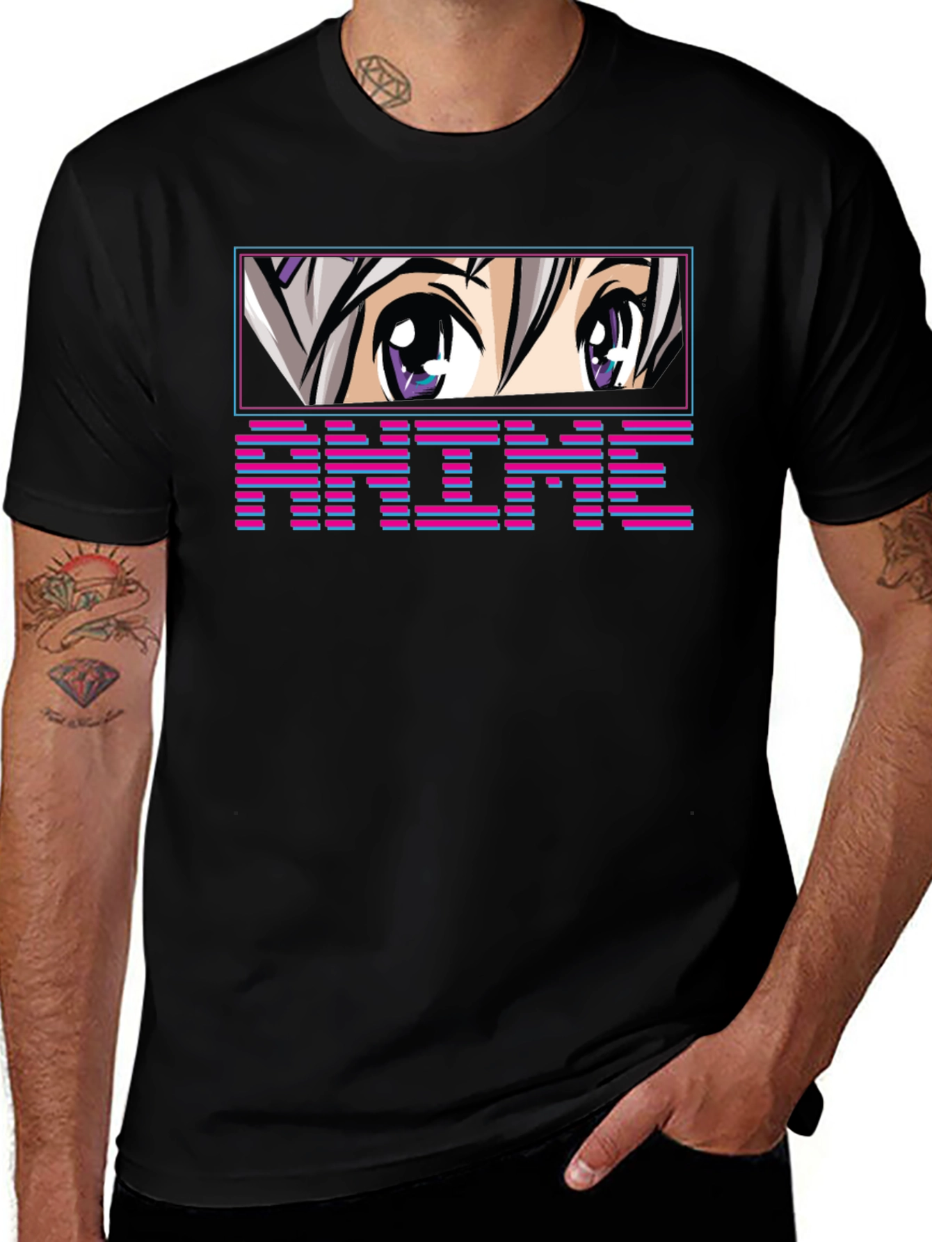 Anime Eyes T-Shirt - Unique Graphic Tee