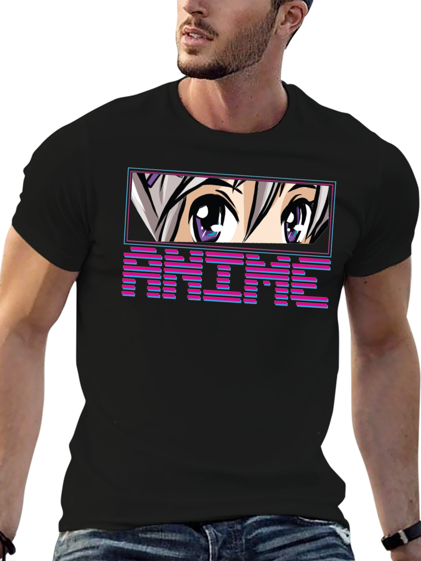 Anime Eyes T-Shirt - Unique Graphic Tee