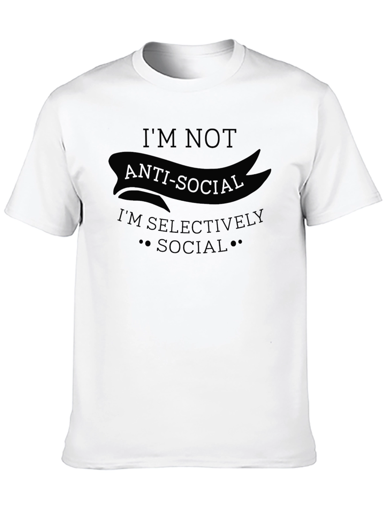Anti-Social Selectively Social Graphic T-Shirt