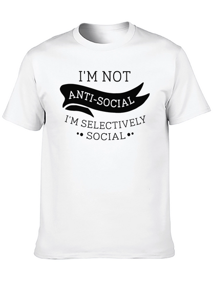 Anti-Social Selectively Social Graphic T-Shirt
