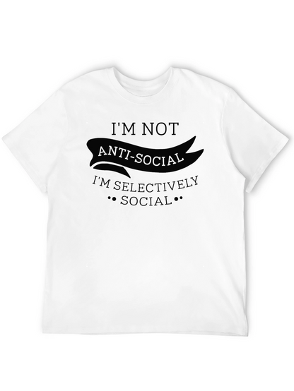 Anti-Social Selectively Social Graphic T-Shirt