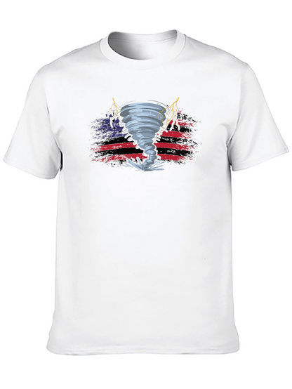 Tornado American Flag Graphic Tee