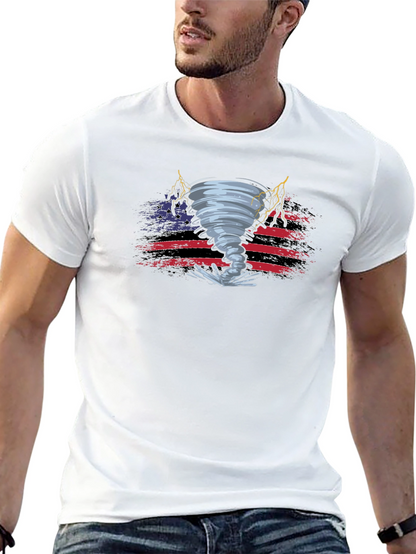 Tornado American Flag Graphic Tee